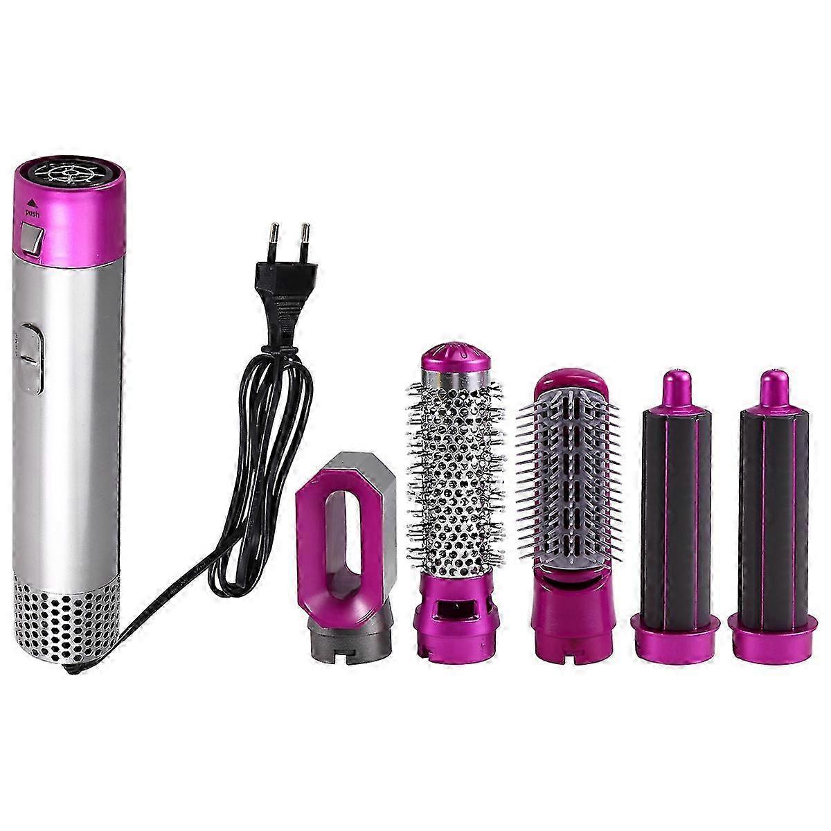 5-i-1 multihårføner, styler, luftkrøller, multihårstyler, tørrkrøller, rett, EU-plugg