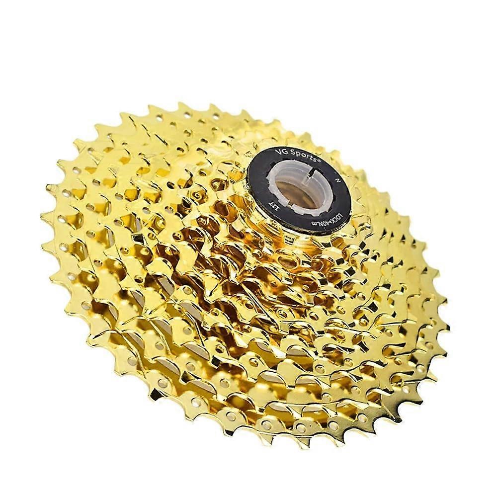 Cassette Sprocket Mountain Bike Freewheels 8/9/10/11 Speed Gold 32T