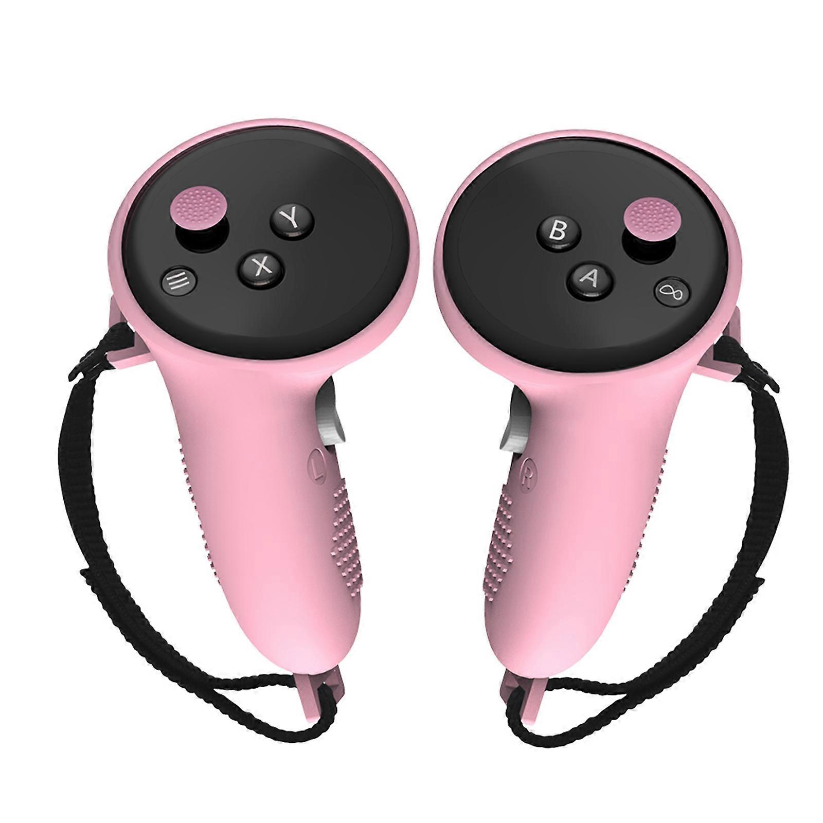Controller Handle Grip Cover Adjustable Anti-Lost Strap Compatible for Quest 3 Accessories