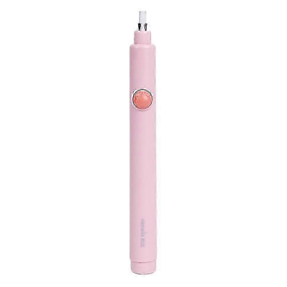 Tenwin Rechargeable Electric Eraser, 20 Refills, One-Button Control, Pink School Gift