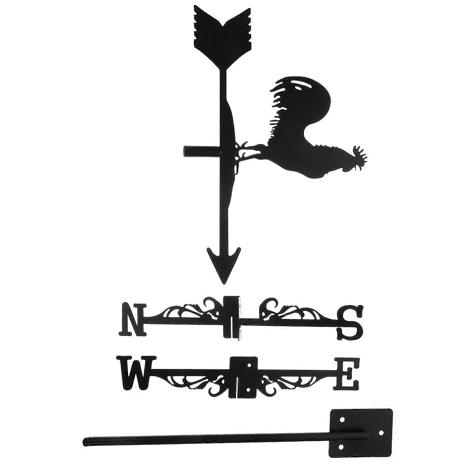 Here's a polished and professional product description based on your input:
**Vintage Rooster Weather Vane – Durable Metal Wind Direction
