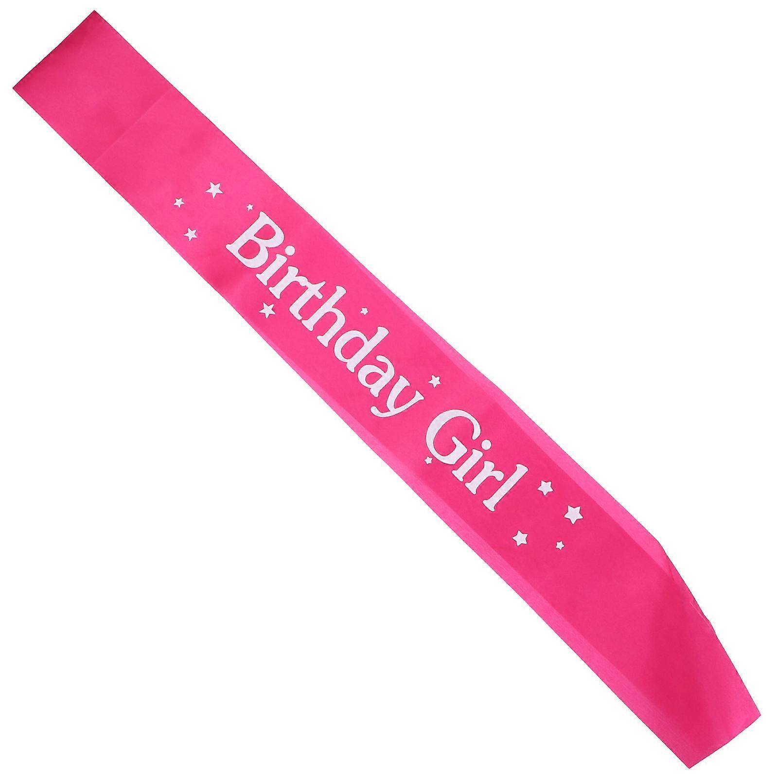 Rosy Cloth Birthday Sash for Party Decorations Premium Quality Shoulder Sash 1pc
