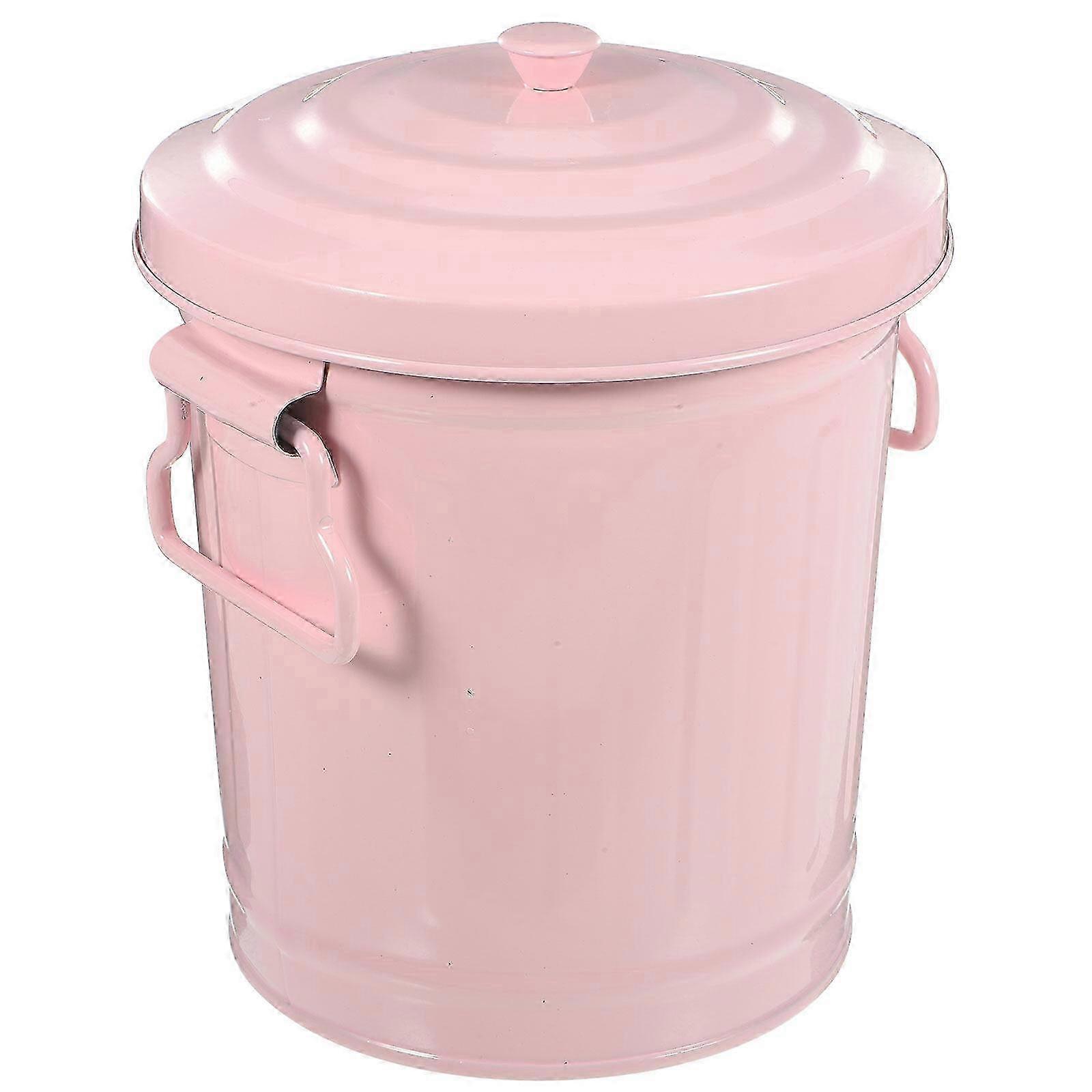 Mini Desk Trash Can Multi-Functional Pen Holder Small Waste Bin