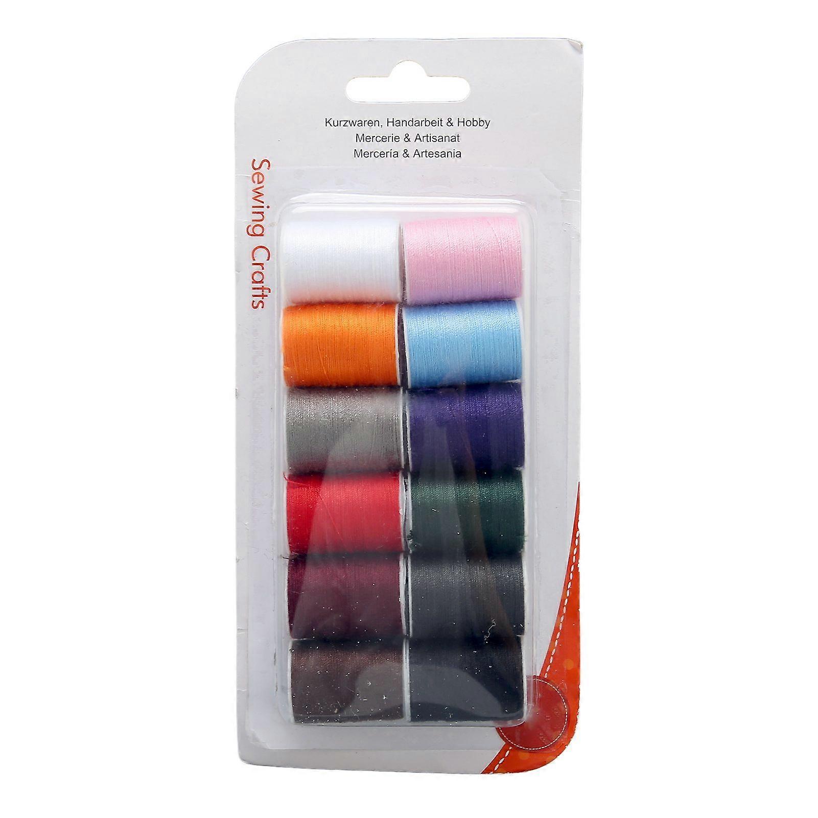 2025 Latest Model  12 Pcs Sewing Thread Polyester Colorful Household