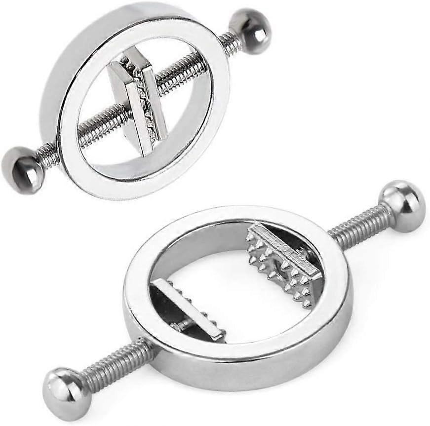 Stainless Steel Nipple Clamps Round Adjustable Nipple Clamp Set Body Restraints