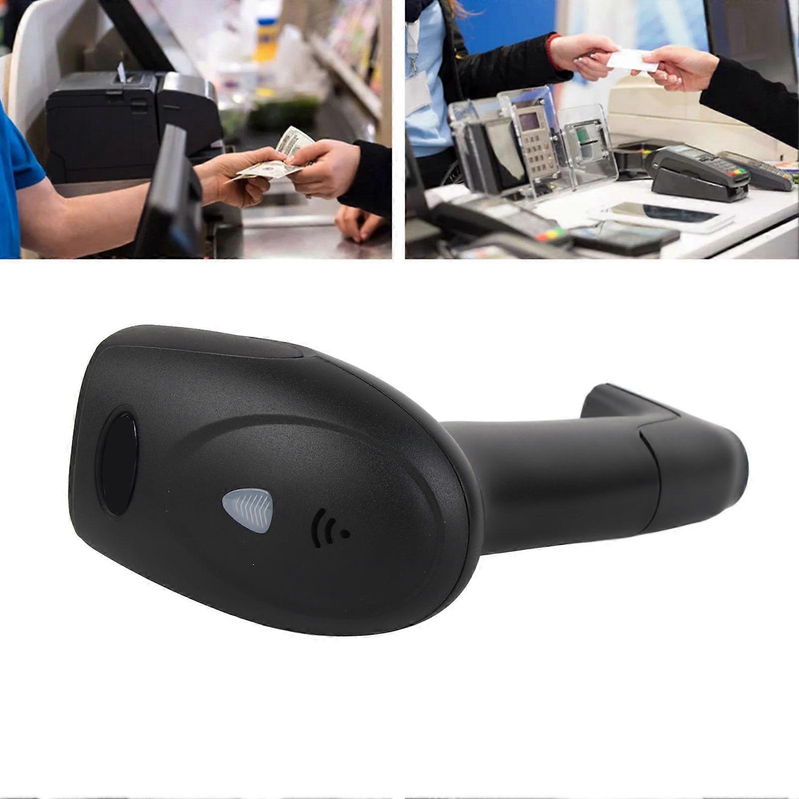 Wireless Barcode Scanner USB Ergonomics Handheld 1D Code Reader Automatic Fast Accurate Scanning 