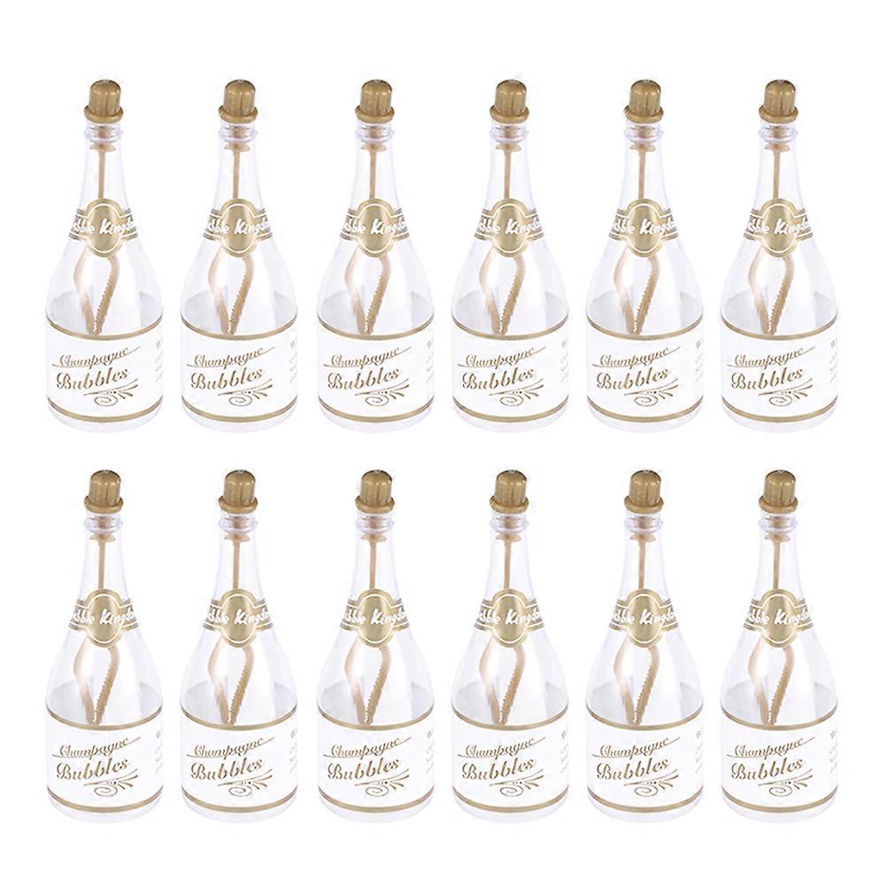 Transparent Plastic Bubble Bottles Outdoor Carrying For Guests 12Pcs