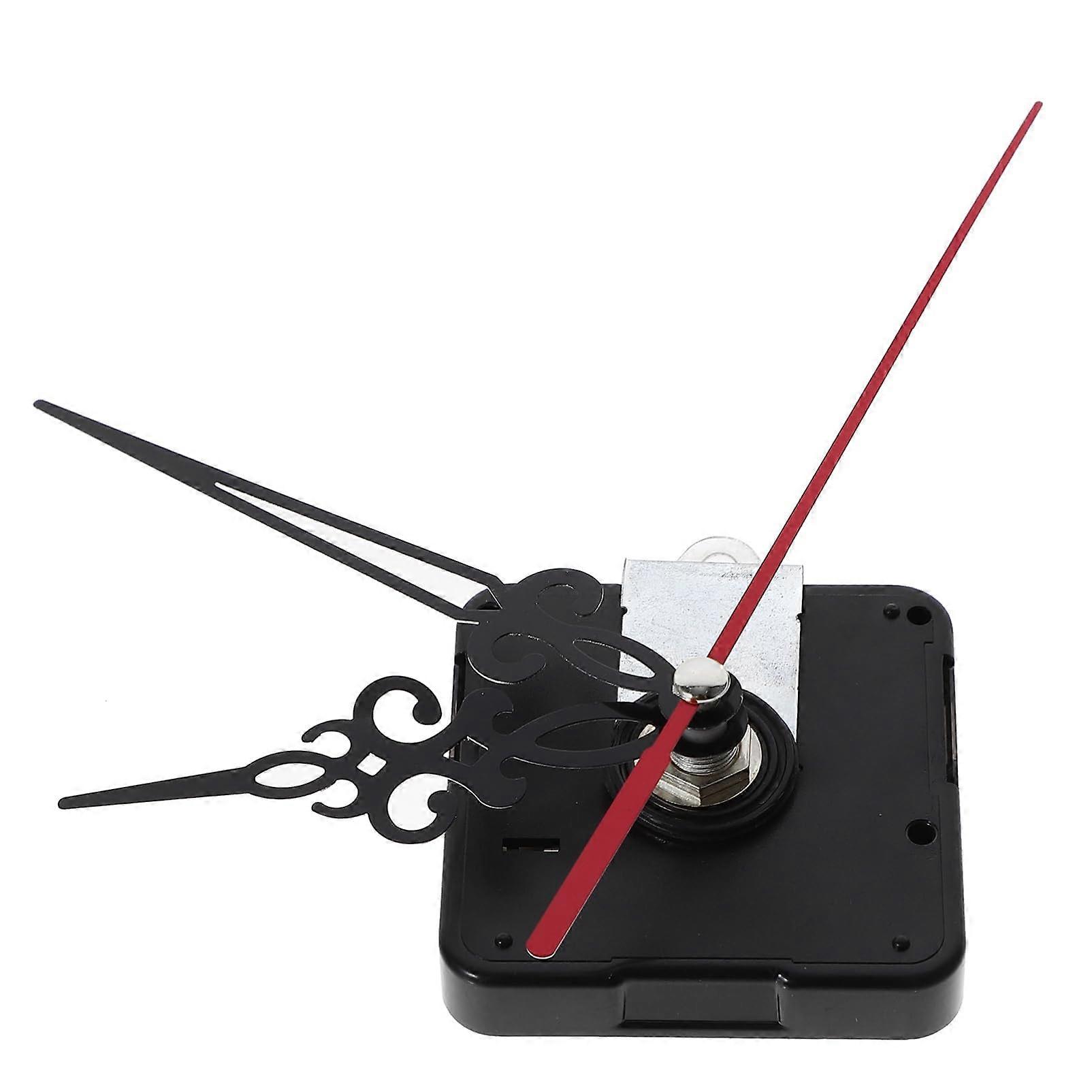 Silent Wall Clock Movement Kit for Replacement Clock Mechanism, Plastic Hands, Compatible with Sports Style Wall Clocks