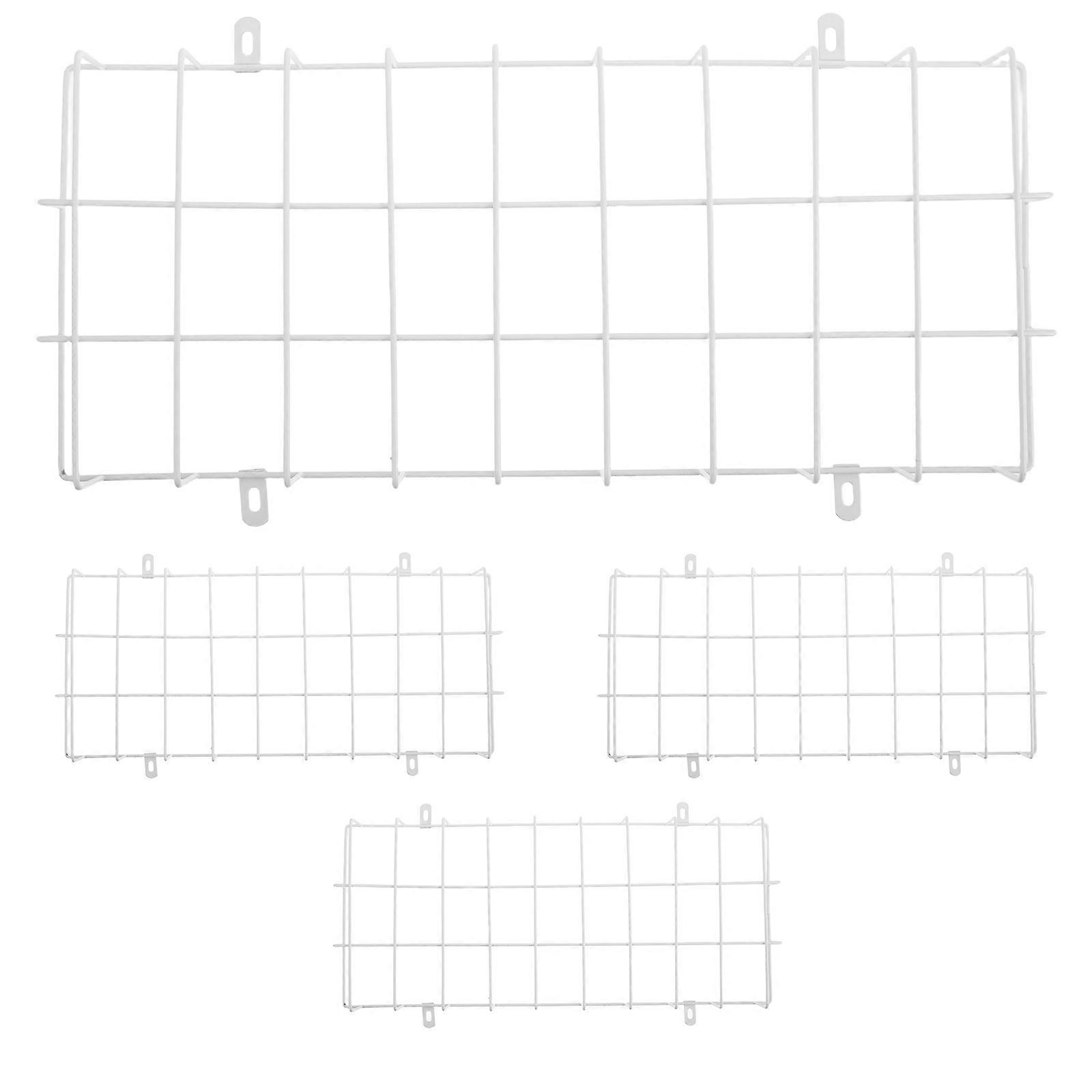 Signal Light Cover Rectangular Exit Sign Safety Wire Protector Harsh Environments 40.50X21.00X4.00CM White 4Pcs