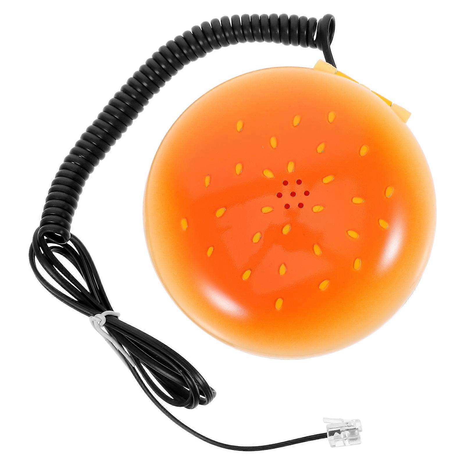 Retro Orange Timer in Style for Cooking Utensils with Original Landline Phone Design 1 Piece