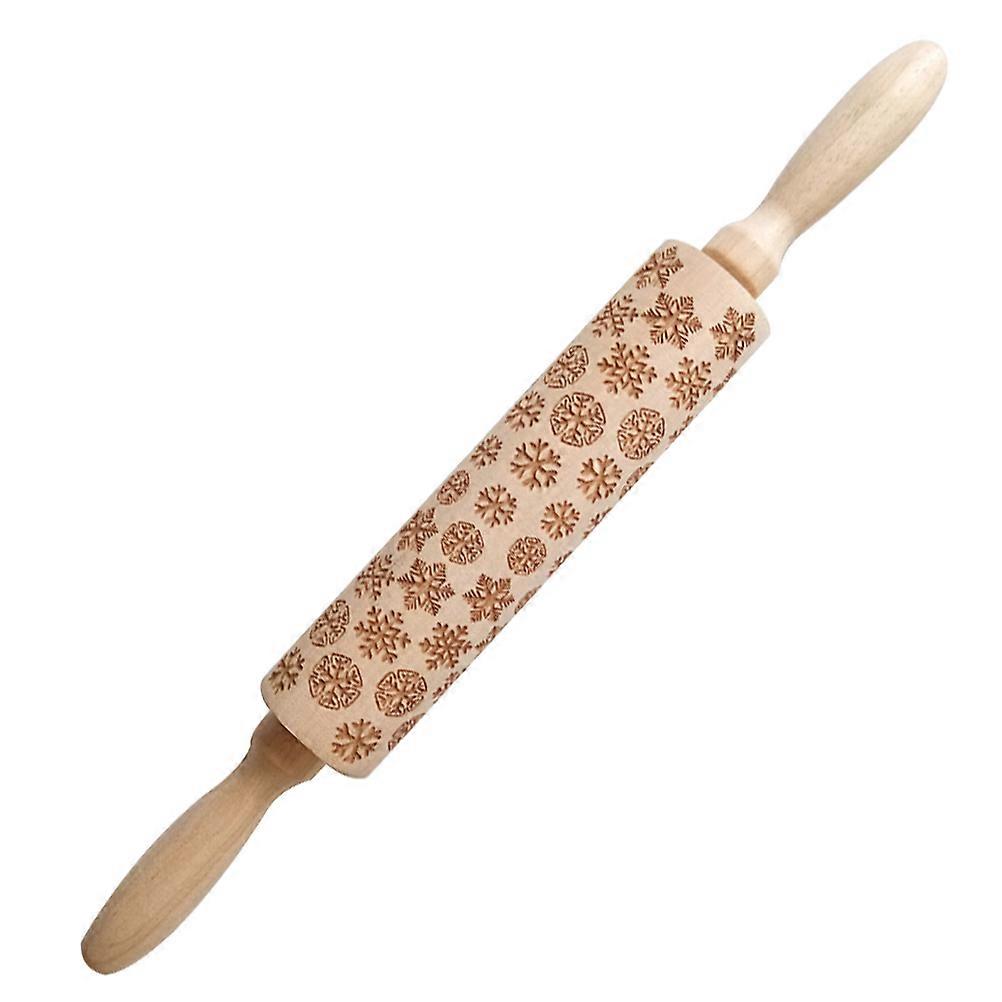 Wood Hand Rollers Chocolate Cylindrical Easy Clean Cooking Enthusiasts 1Set