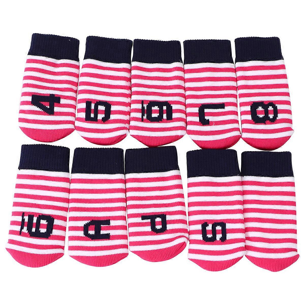 Golf Accessories Club Headcover Protection Elastic Design Durable Use Pink 10Pcs For Playing Supplies