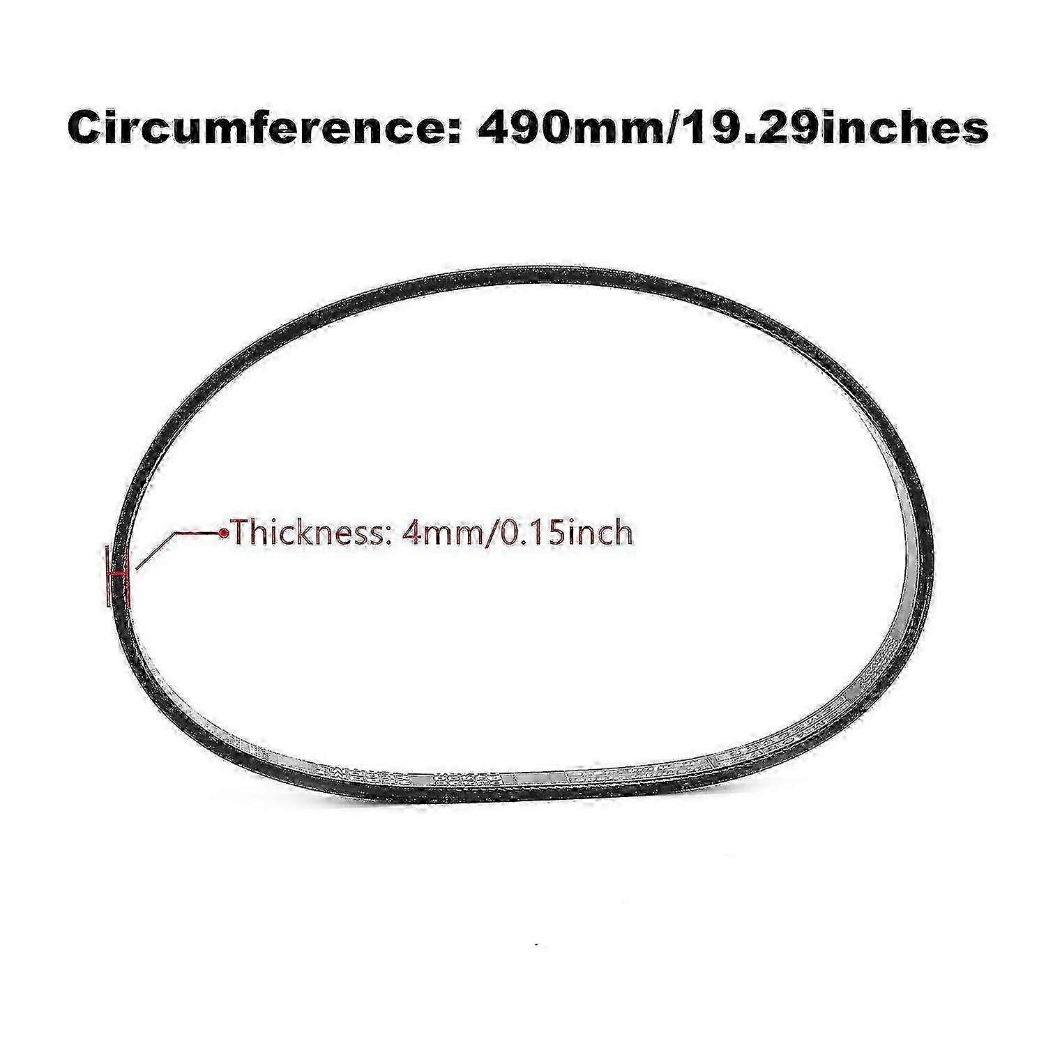6PJ490 Antriebsriemen Für Qualcast Rasenmäher M2E1032M & M2E1232M – Gummi, 14 Mm Breit, 490 Mm