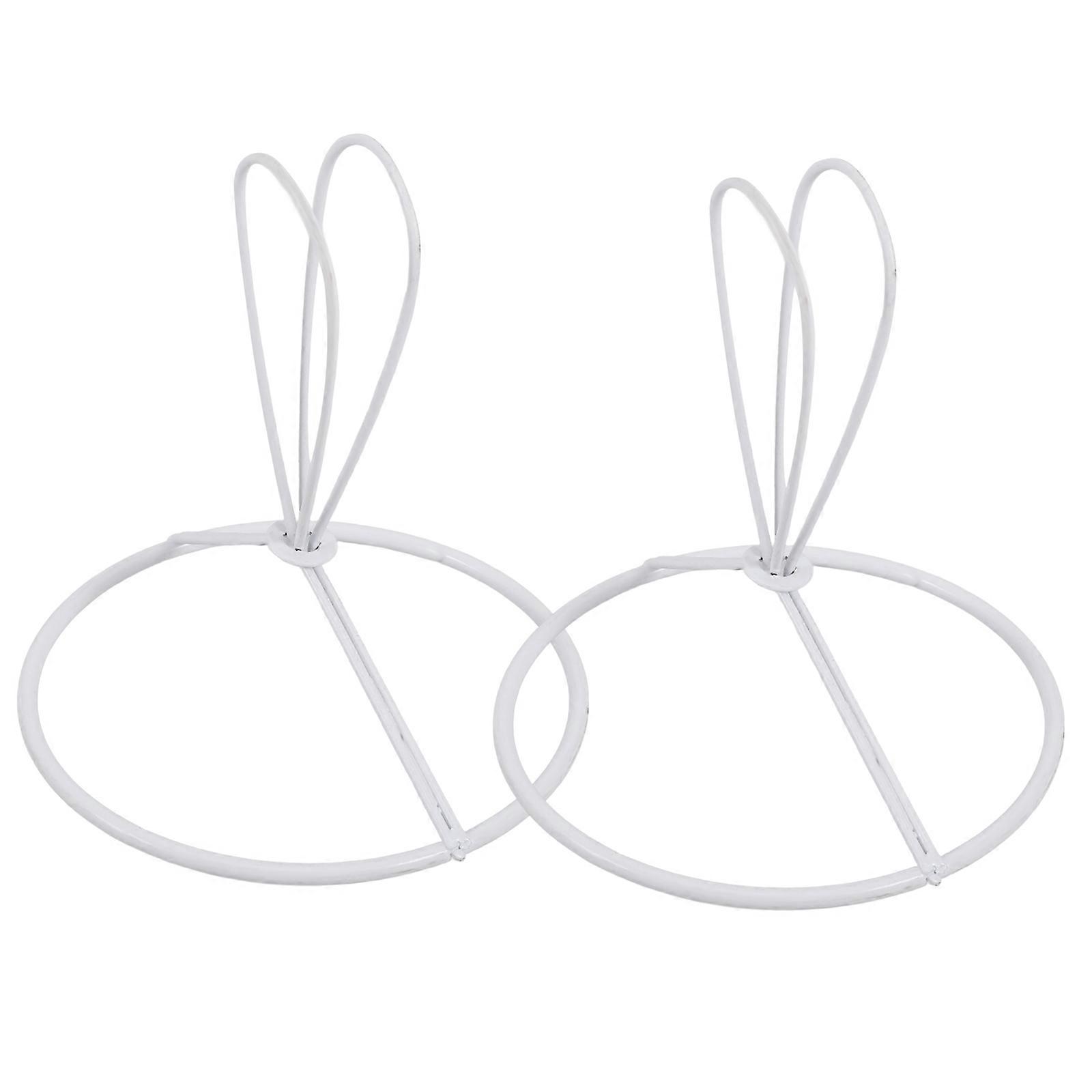 2pcs Lighting Accessories Lamp Shade Adapter Round Bulb Holder Clamp On White Iron Metal Lampshade Fittings For Candle Lantern Pendant Light