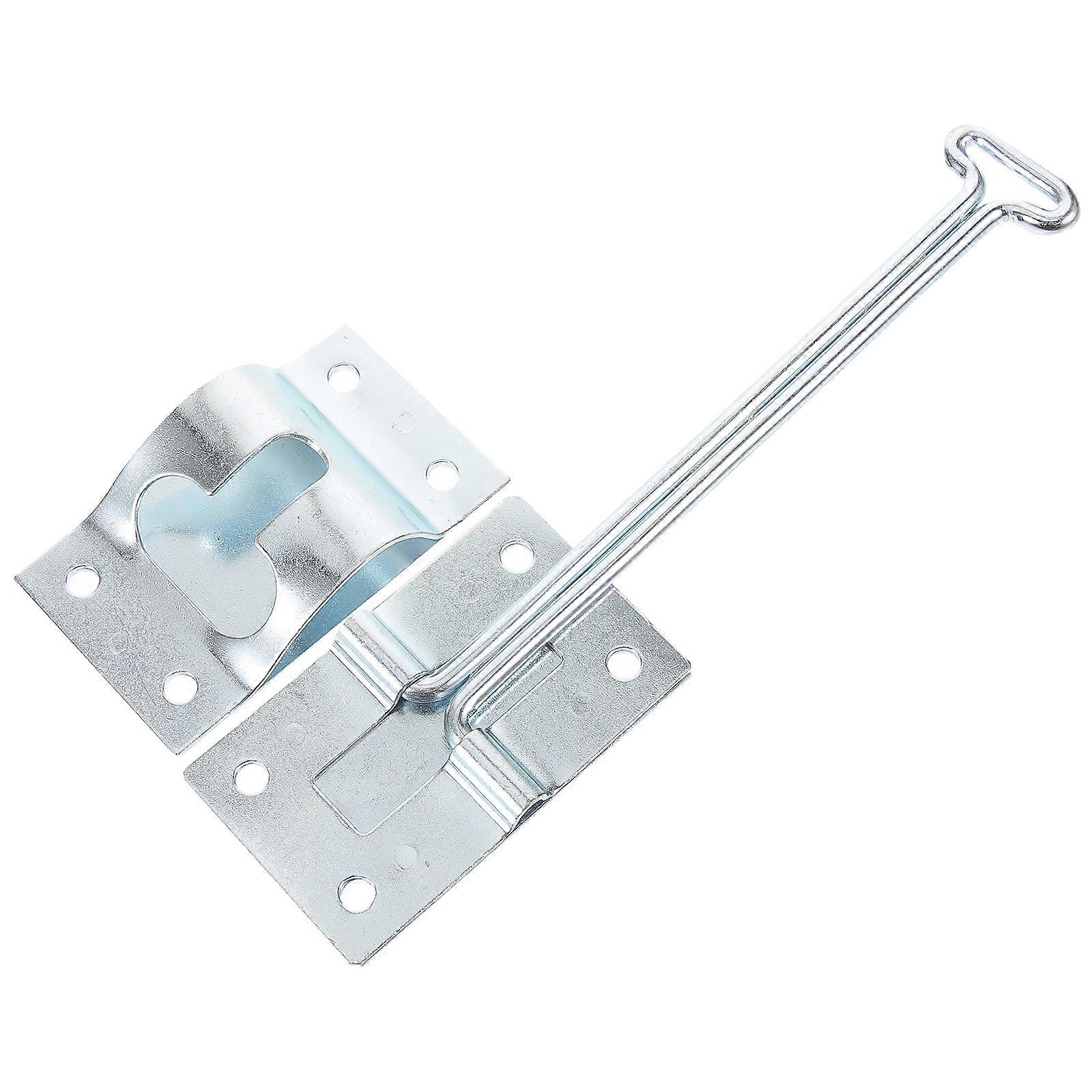 Fermé remorque porte support T forme serrure pour RV 7.50x4.50x1.00cm argent 1Pcs