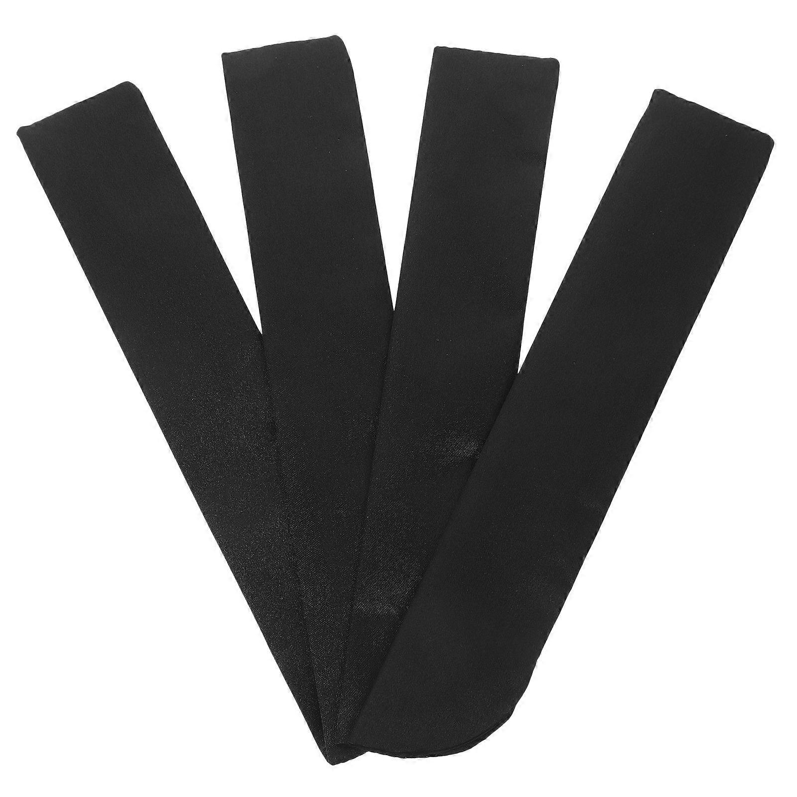 Drawstring Pouch For Handheld Fan Multi-purpose Organizer 4Pcs Black Cloth