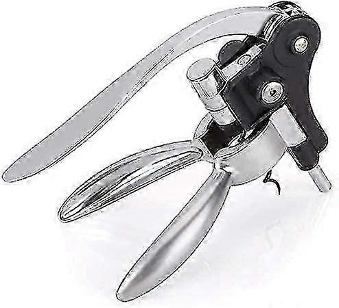 Opener Lever Corkscrew Bottle Opener With Foil Cutter Wine Stopper,silver