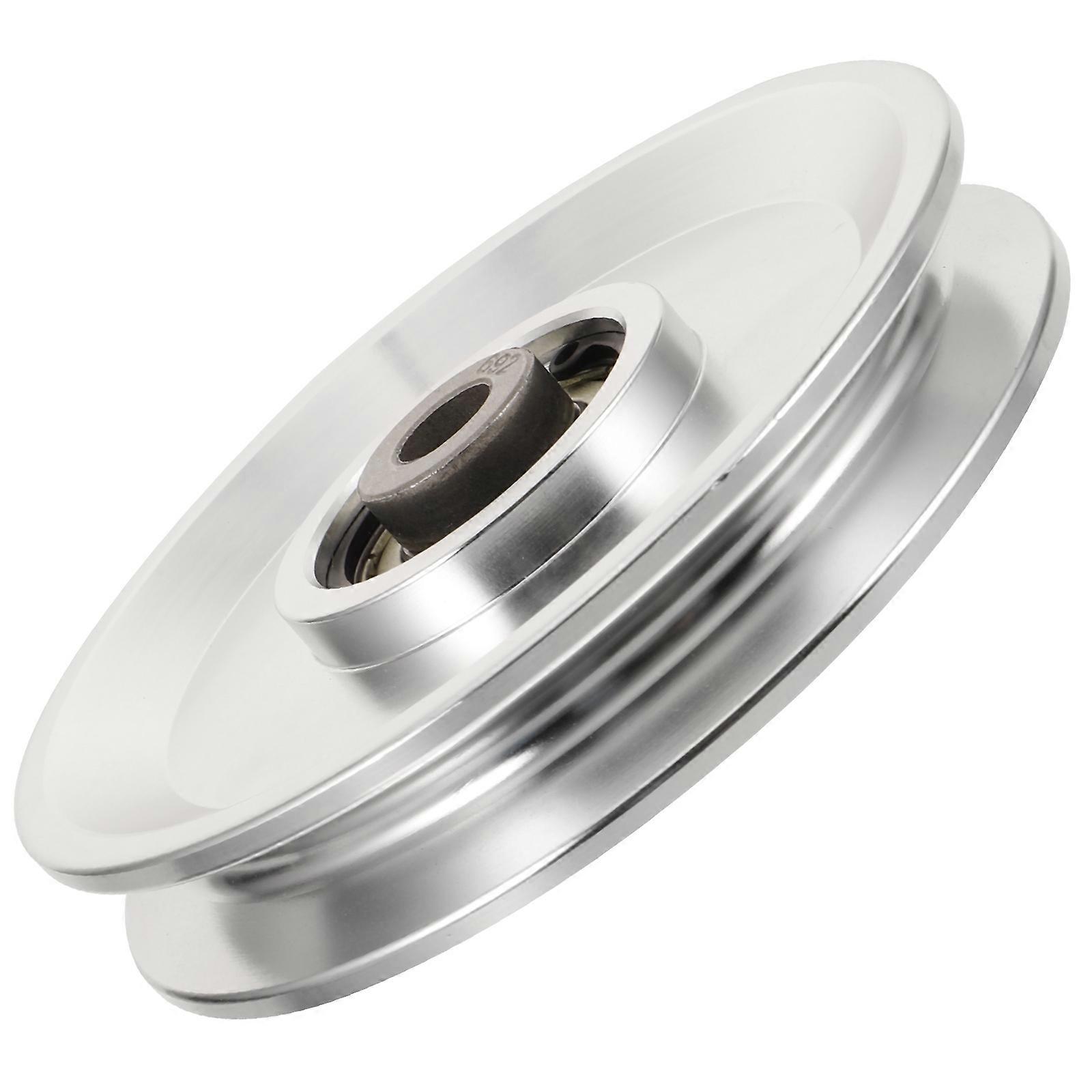 Pulley Wheel For Fitness Heavy Duty Pulley Gym Equipment Part Replacement Silver 10.50X10.50X2.00CM Smooth Operation 1Set