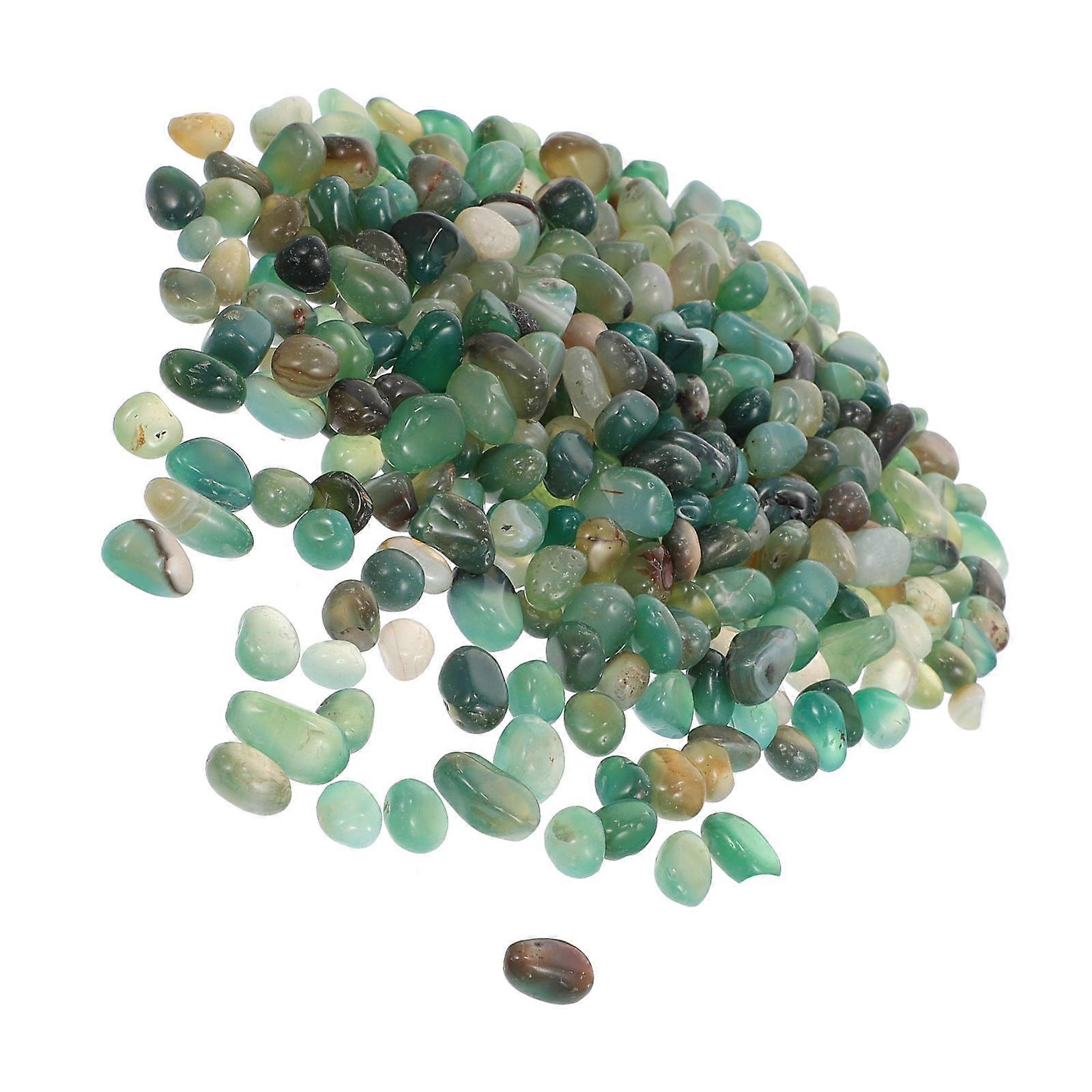 Natural Decorative Pebbles for Aquariums and Planters Green Synthetic Stones Easy to Use