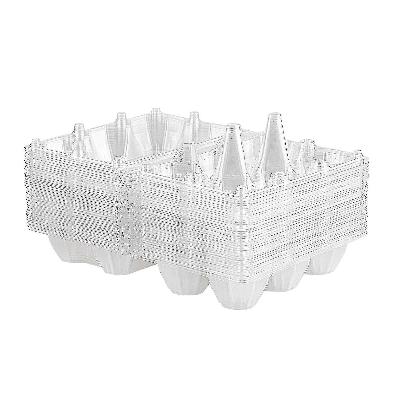 36Pcs Egg Cartons Clear Plastic Egg Holder Storage Container Egg for Pasture,Refrigerator Storage,6