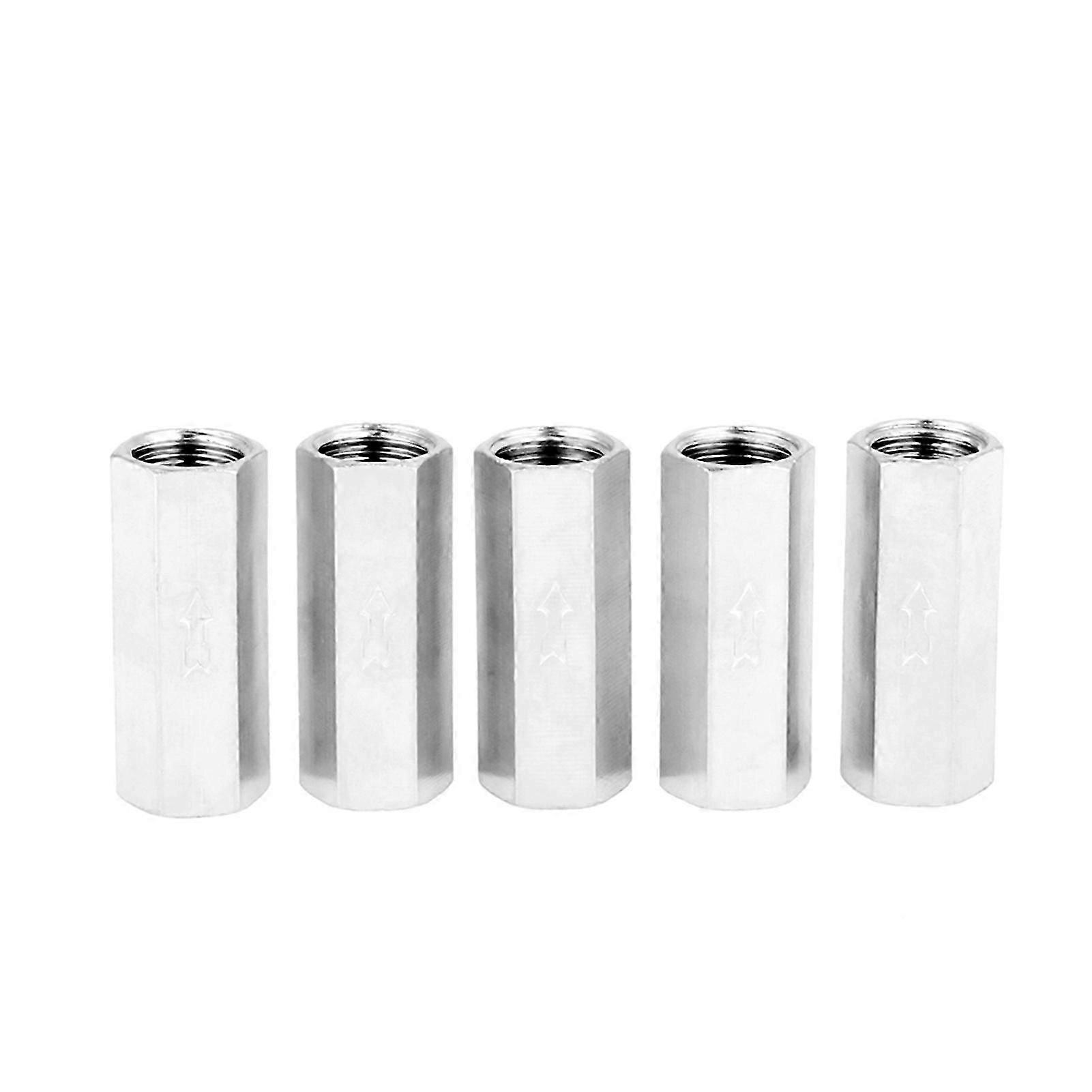 5pcs銅1/4 '女性ねじ付きフルポート片道エアチェックバルブアクセサリー