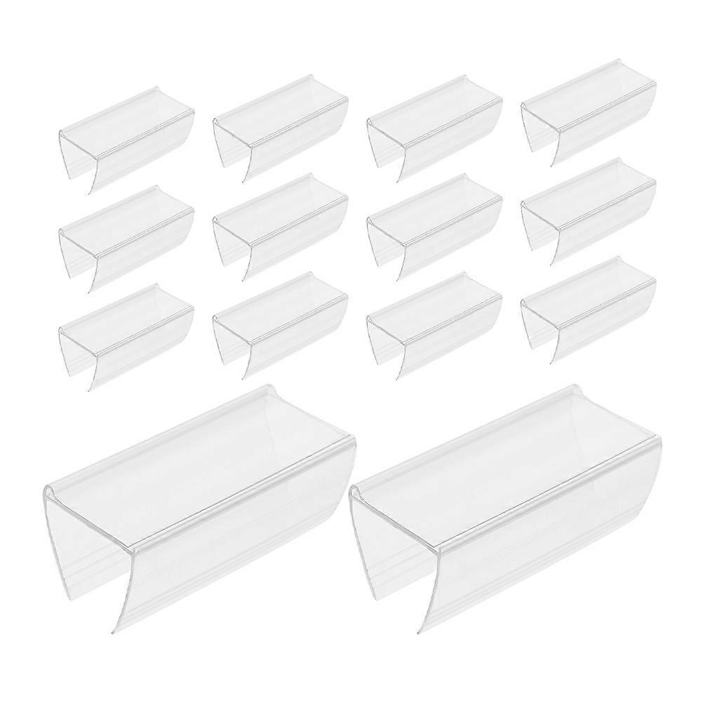 Label Holders Price Tag Holder Places Rectangular PVC Information 20Pcs