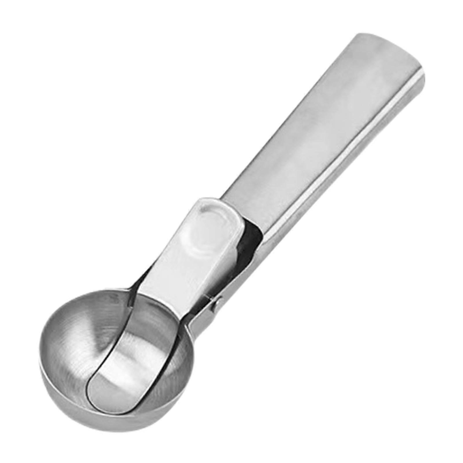 Ice Cream Scoop Stainless Steel With Non-Slip Handle Trigger Action Dishwasher Safe For Ice Cream Cake