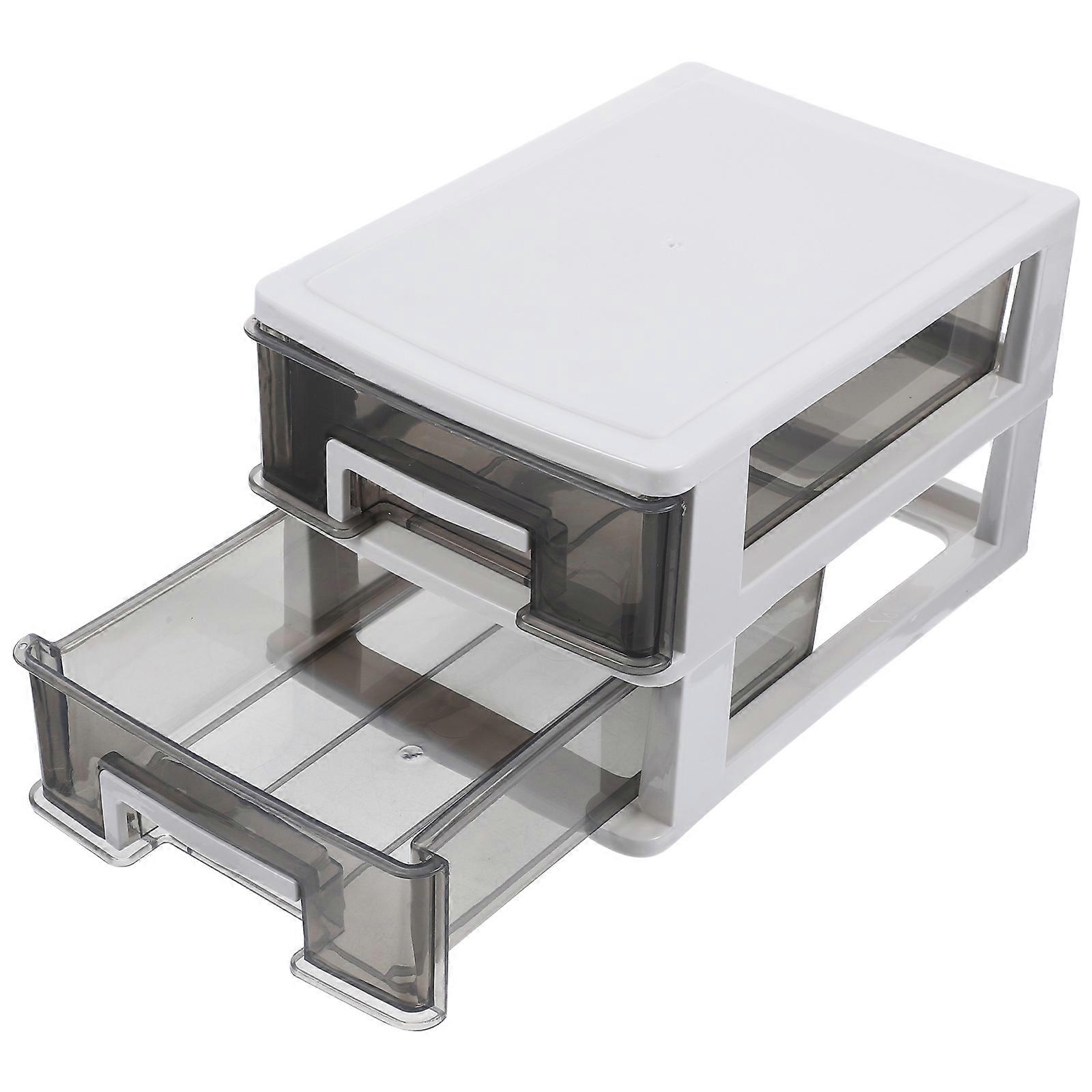 Storage Organiser Drawers Unit Drawer Type Storage Box Bedroom 21X15.2X13.2CM Rectangular Organization 1Pcs