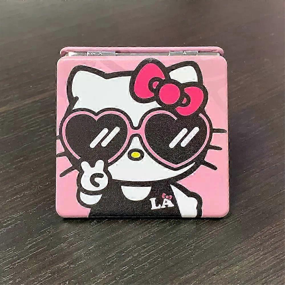 Portable Small Mirror with Double-Sided Design for Girls, Ideal for Makeup and Festivals - Suitable for Fans of a Popular Character
