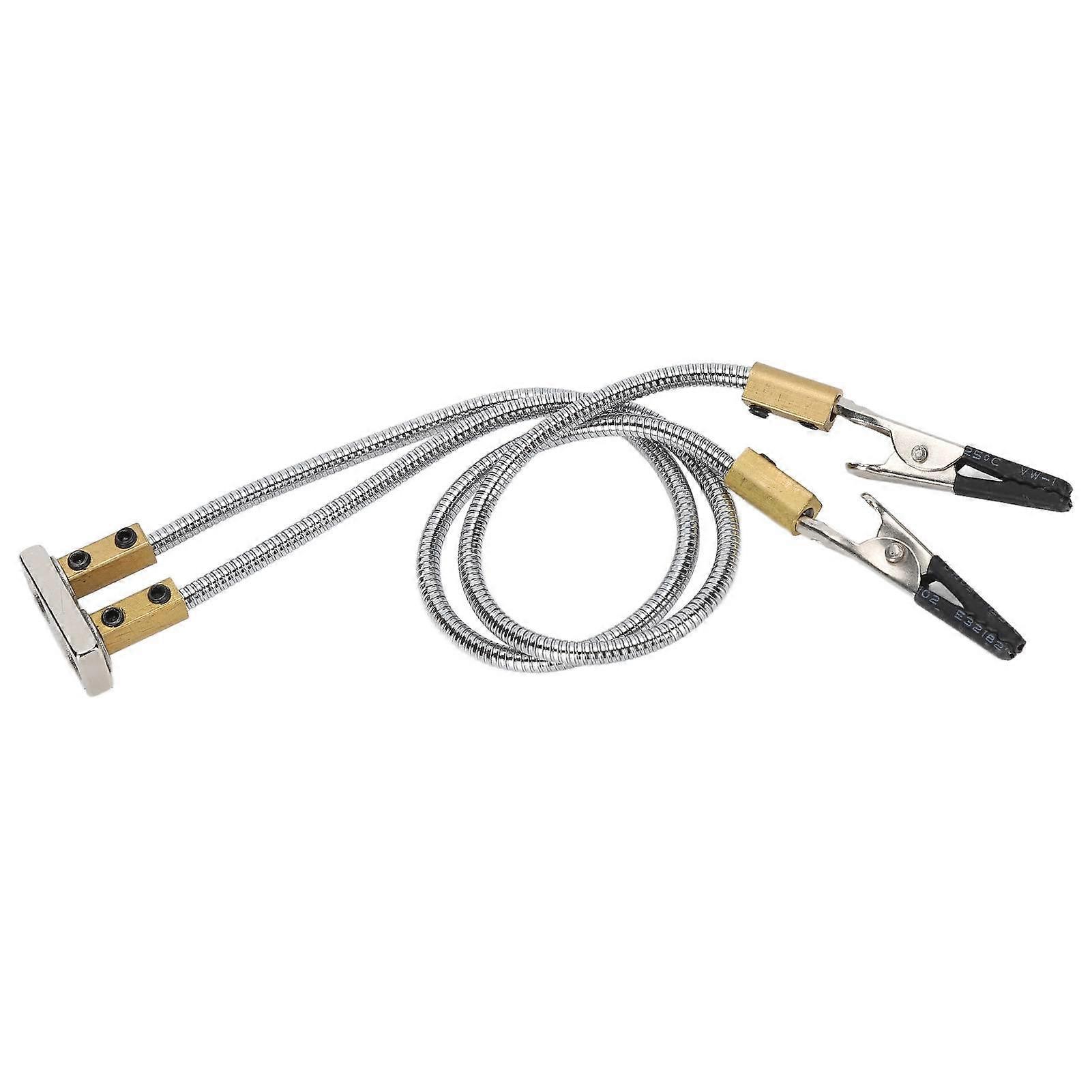 NEWACALOX Flipping PCB Holder Helping Hands Strumento Di Saldatura Con 3X Lente D'ingrandimento Illuminata A LED Stazione Di Rilavorazione Di Terza Mano Per Saldatura - Foto 5