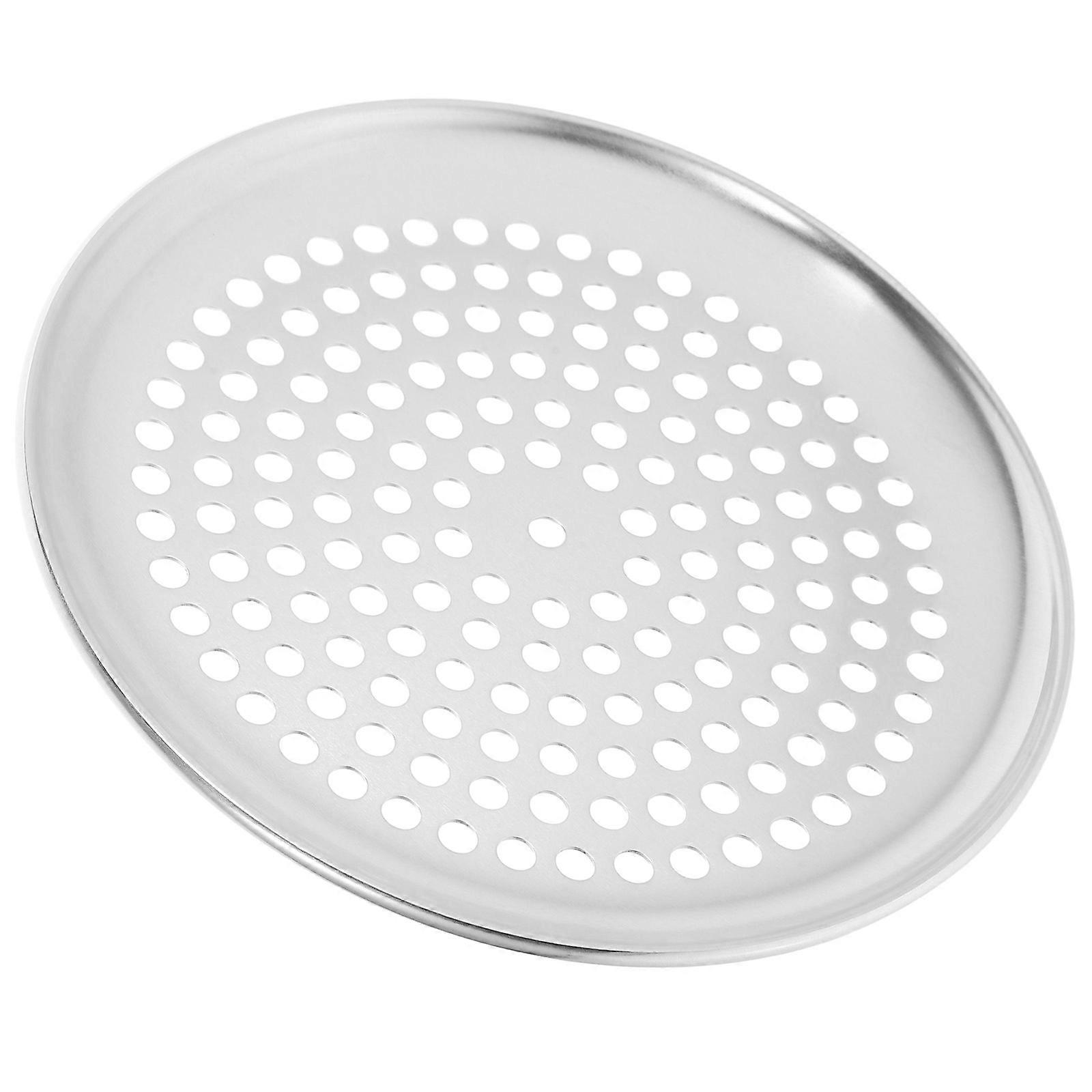 Round Pizza Plate Replaceable Baking Pan Multi Function Oven Tray Durable Household Baking Tray with Random Design