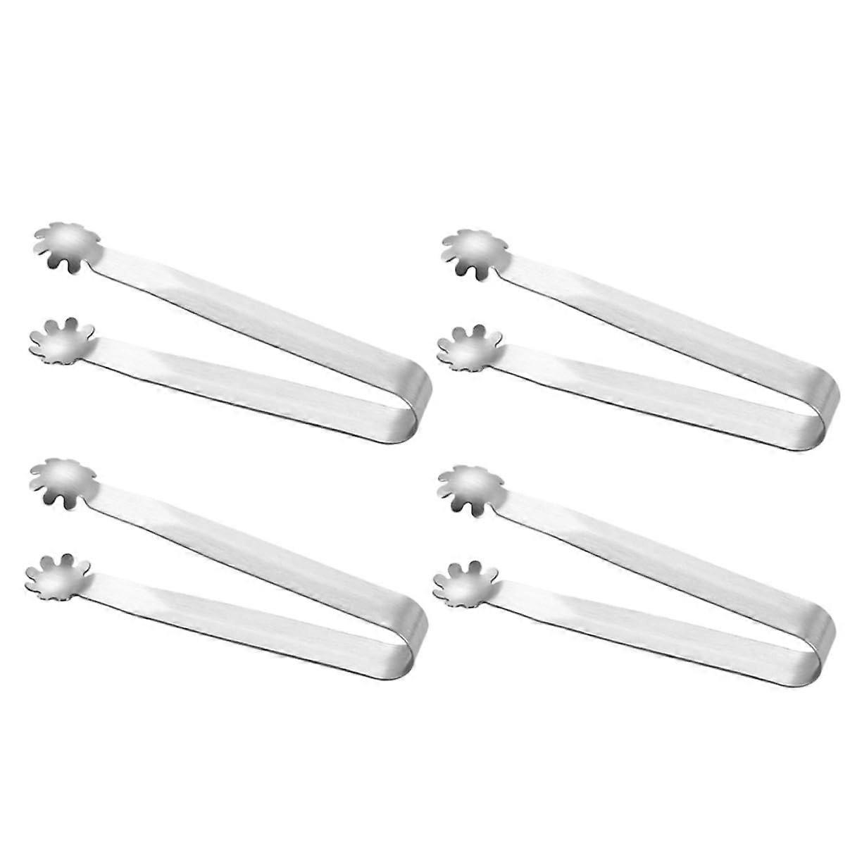 Mini Ice Tongs Set Of 4 Sugar Cube Tongs For Cocktails And Whisky Dishwasher Safe