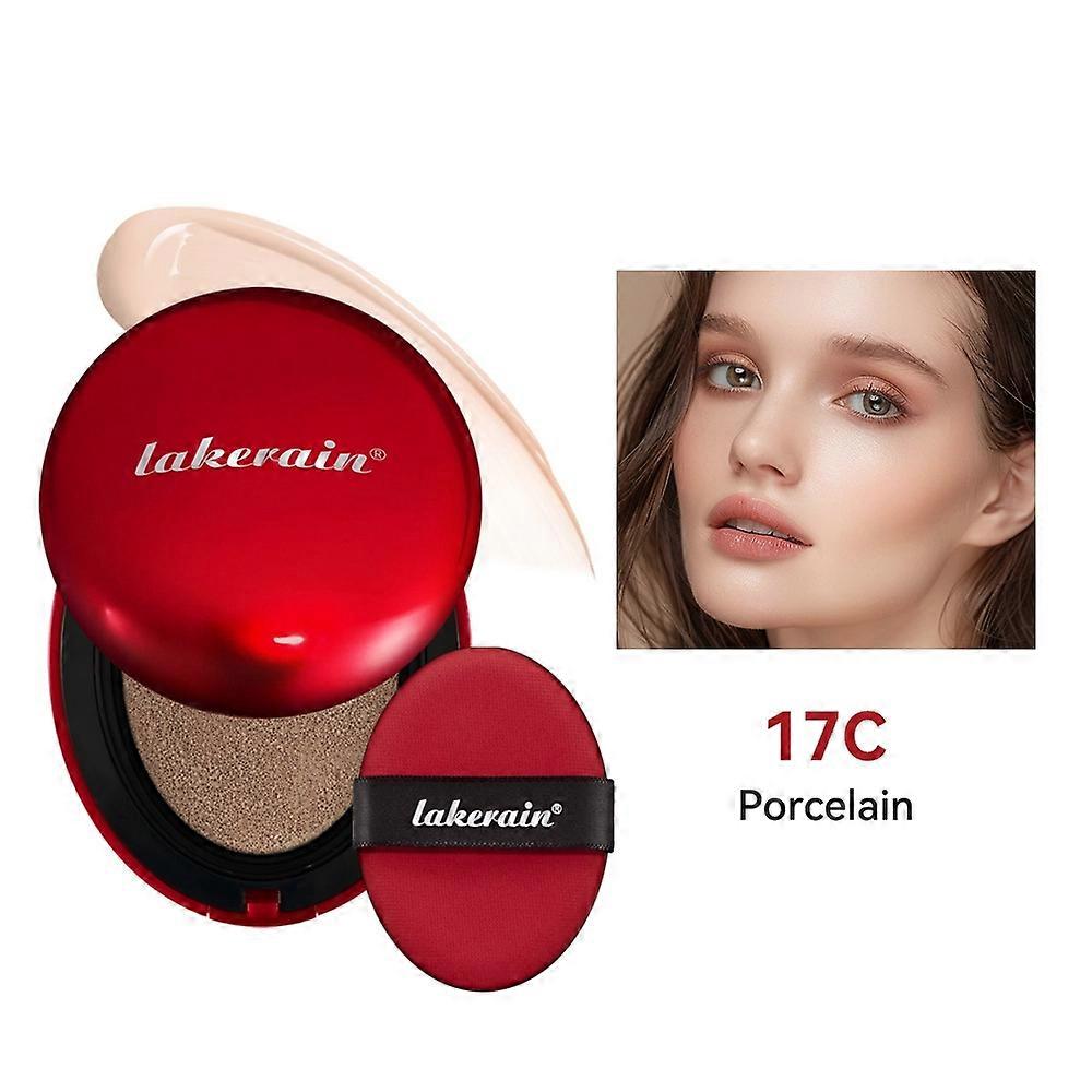 Red shell air cushion foundation make-up is naturally clear, concealer cold and warm air cushion liquid foundation foundation full coverage waterproof
