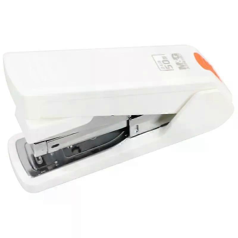 12 Desktop Stapler 50 Sheets Effort-Saving Portable Durable Office Supplies Business-type Stapler Black/White