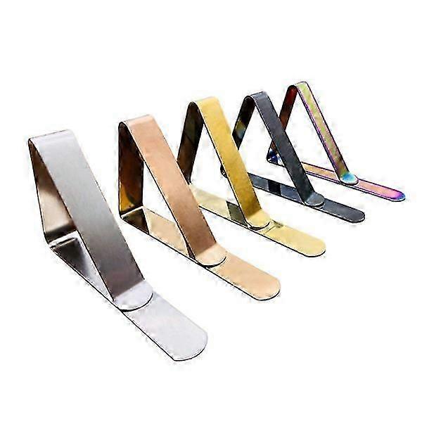 8PCSテーブルクロスクランプテーブルクロスホルダーステンレス鋼ピクニックテーブルクランプピクニックVi用ヘビーデューティーカバークランプ