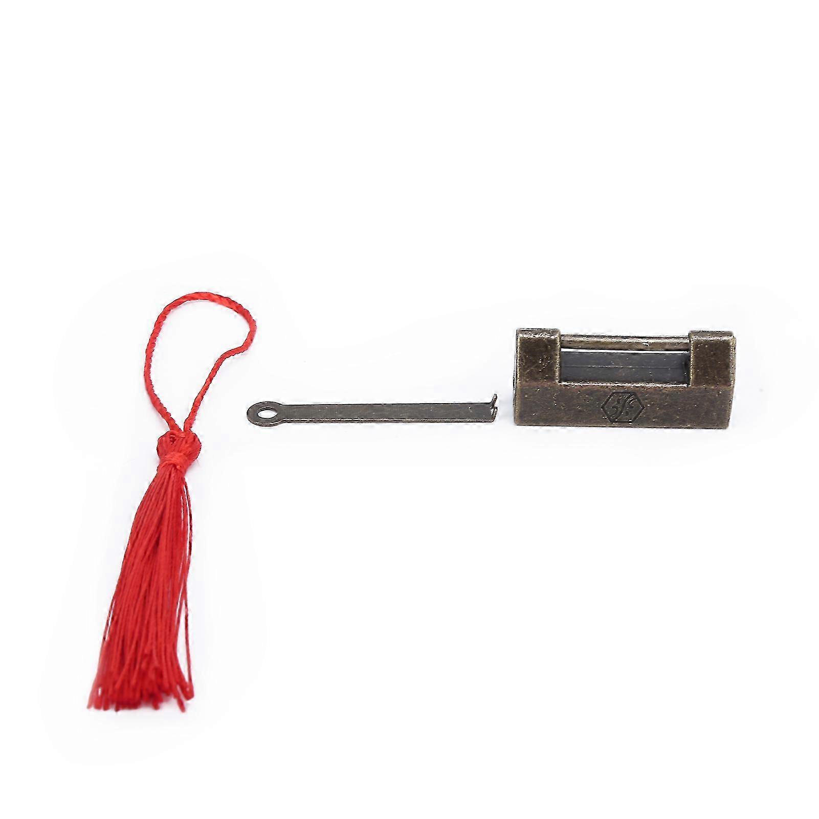 Combination Lock Vintage Chinese Style Strong Wooden Box Padlock for Secure Storage of Valuable Items