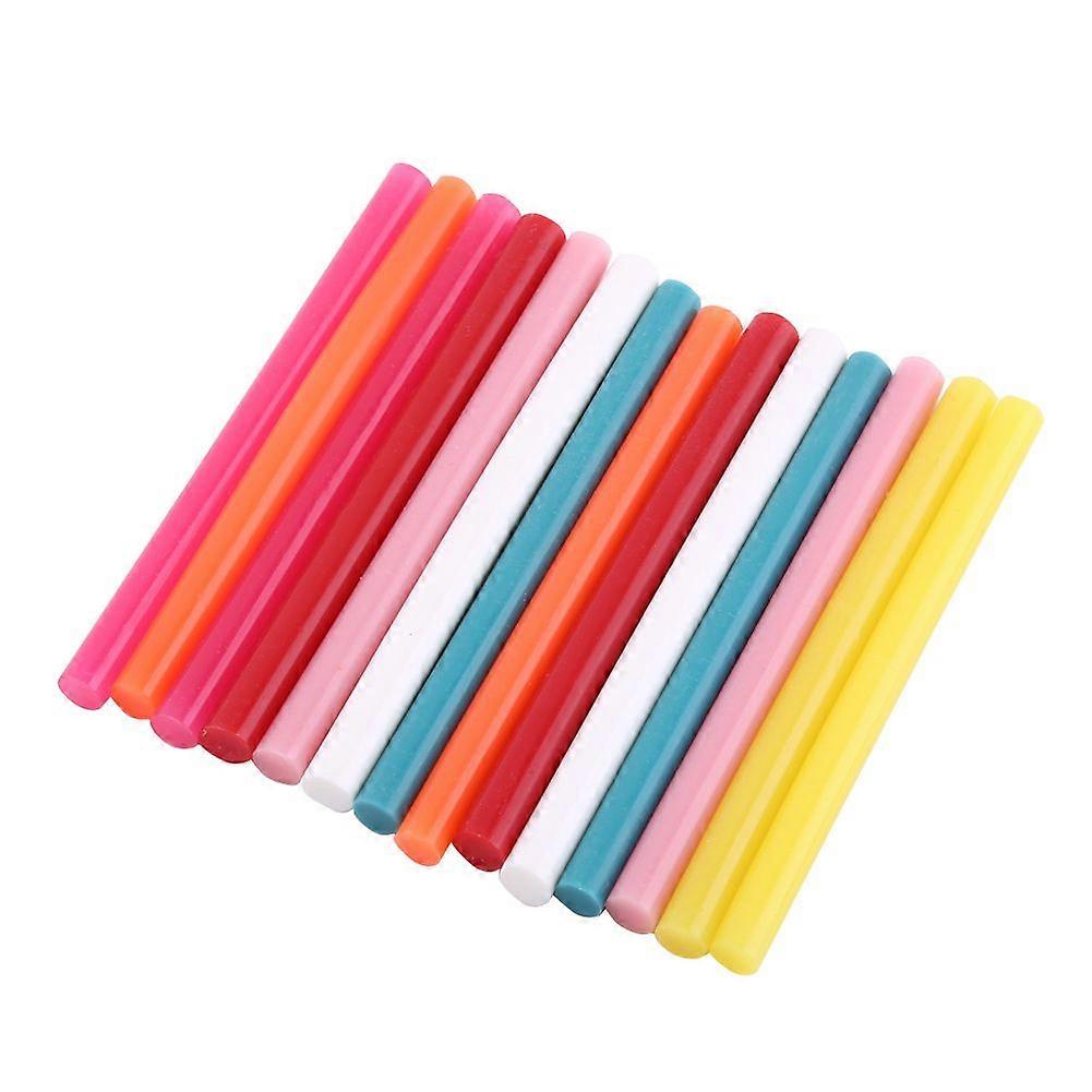 2025 Latest Model 14pcs Mix Color Hot Melt Glue Stick Adhesive Sticks Kit