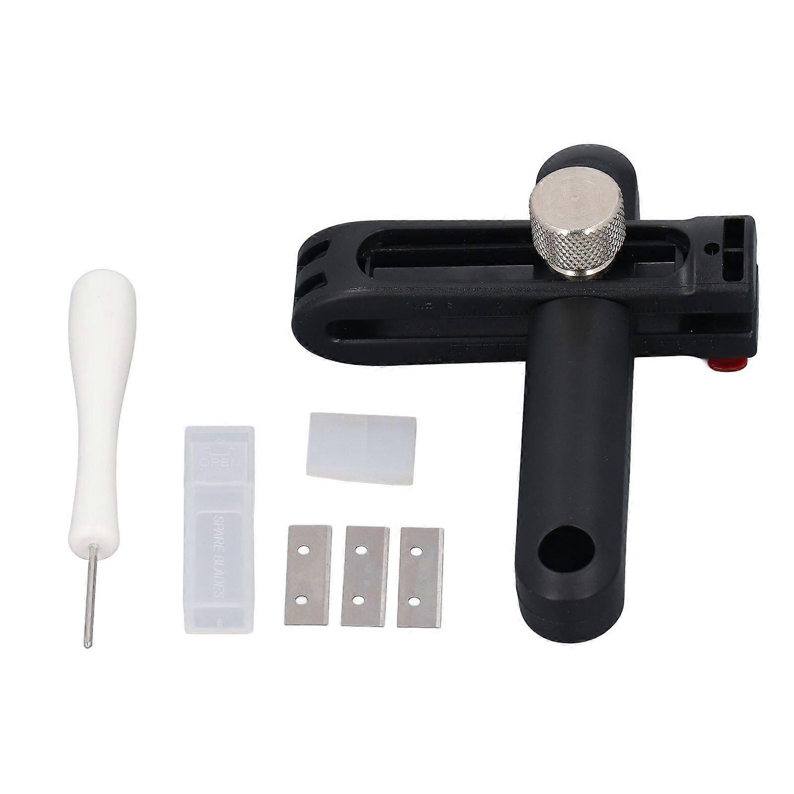 2025 Latest Model  Adjustable Leather Cutter with 3 Blades Leather Strap and