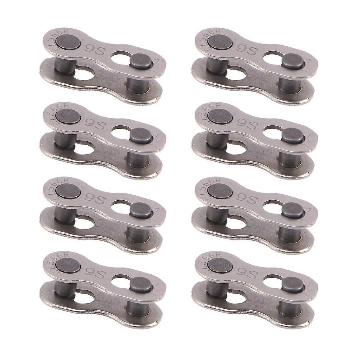 Bike Chain Chain Strap Connector Metal Buckle Quick Release Trail Riding 8 Pairs