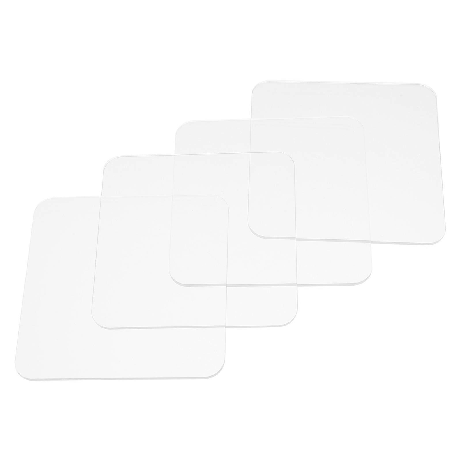 Transparent Action Figure Stand Acrylic Display Bases For Miniature Models Small Size 6Pcs