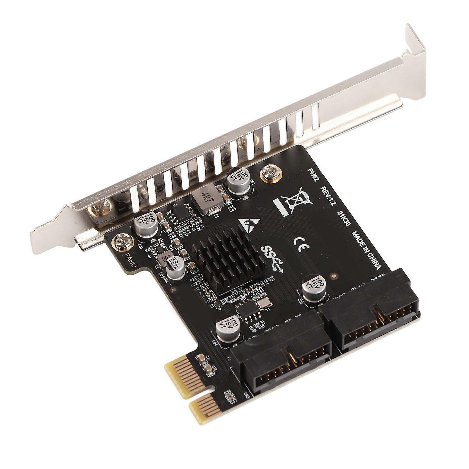 Expansion Cards PCIE to USB3.0 19/20 Pin Interface Compatible X4 / X8 / X16 Riser Card