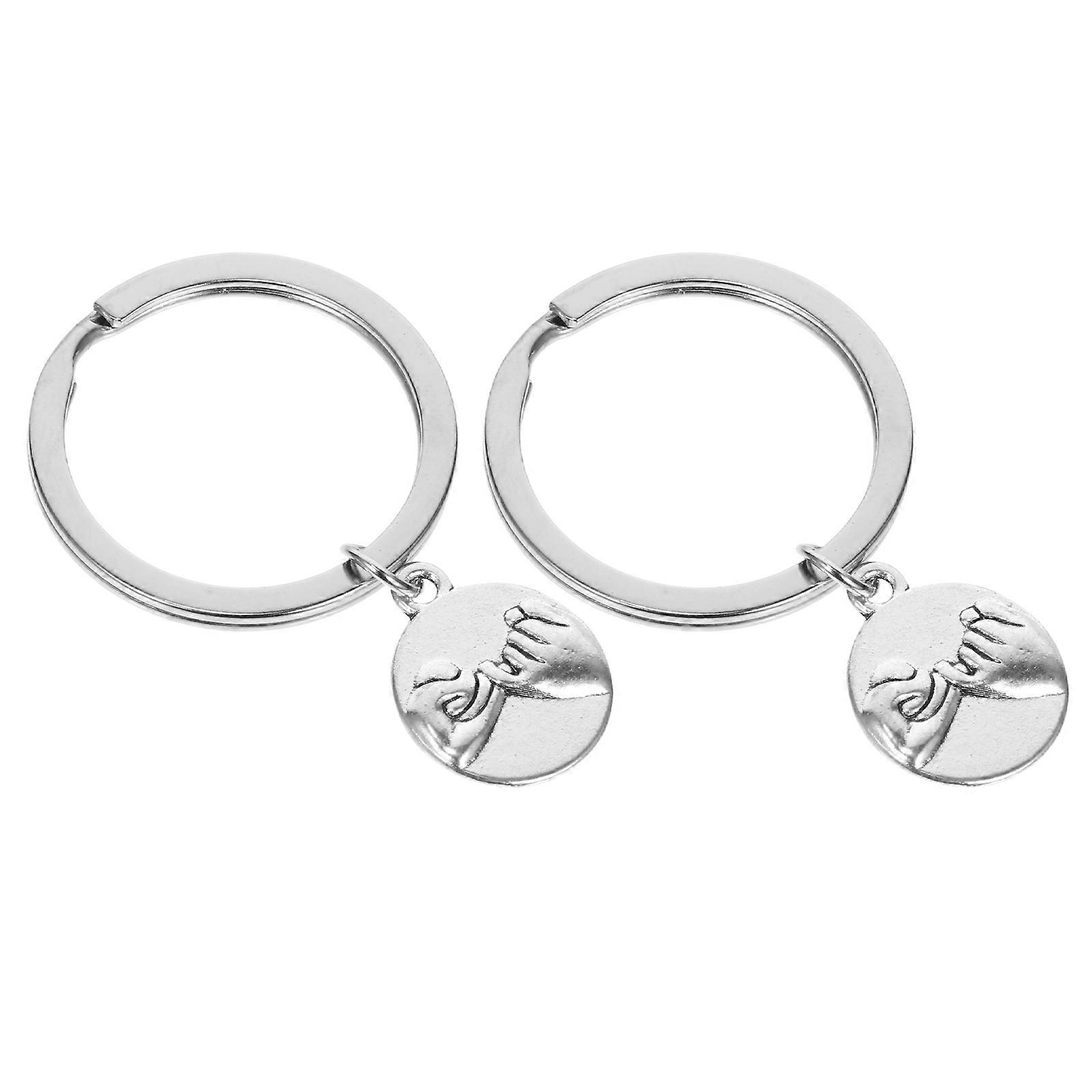 Fashionable Silver Alloy Key Pendant for Decor Perfect Keychain Size Fits Most Keys