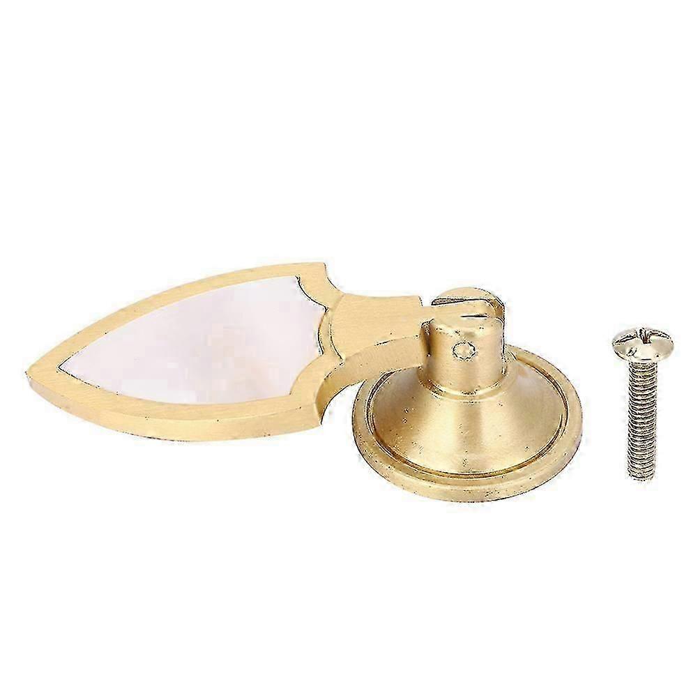 Single Hole Handle Shell Solid Brass Cabinet Drawer Pulls Knobs Furniture Accessories