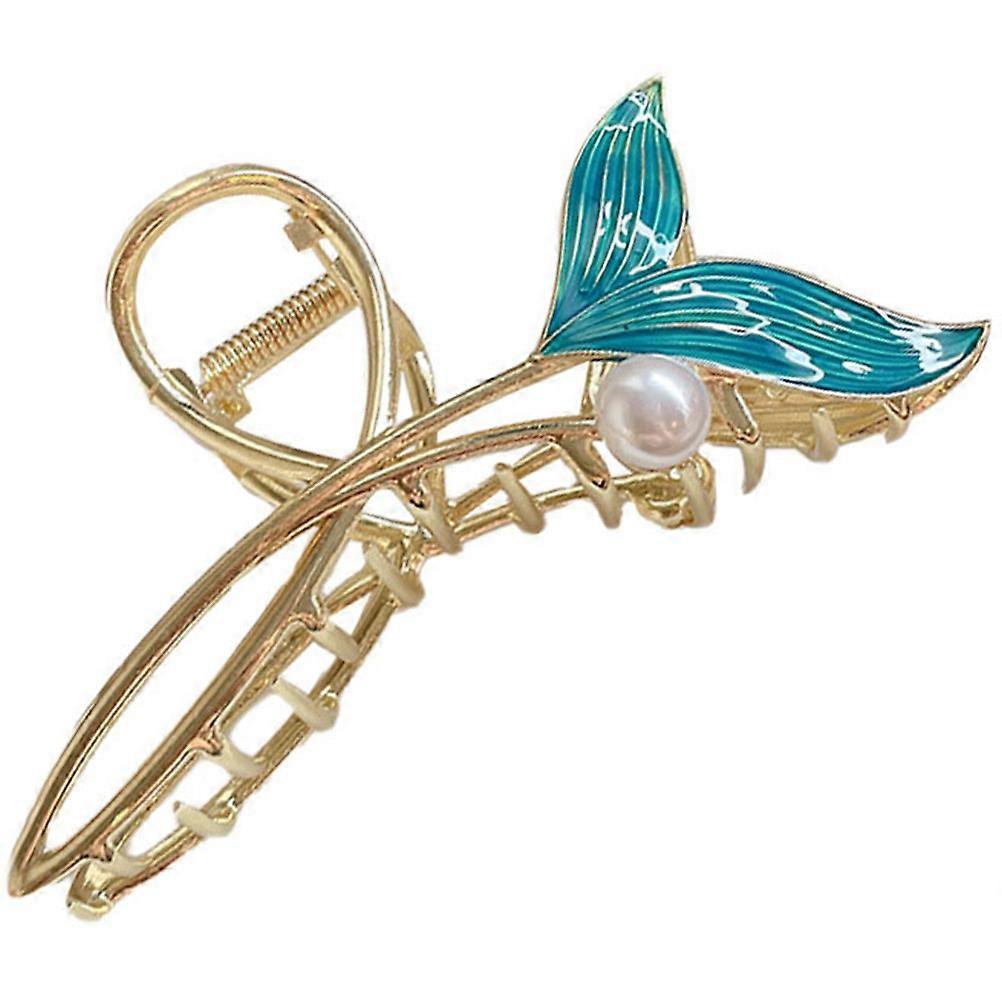 It seems you're referring to a product description for **Fishtail Pearl Hair Claw Clips**. If you're looking to refine this description for an online