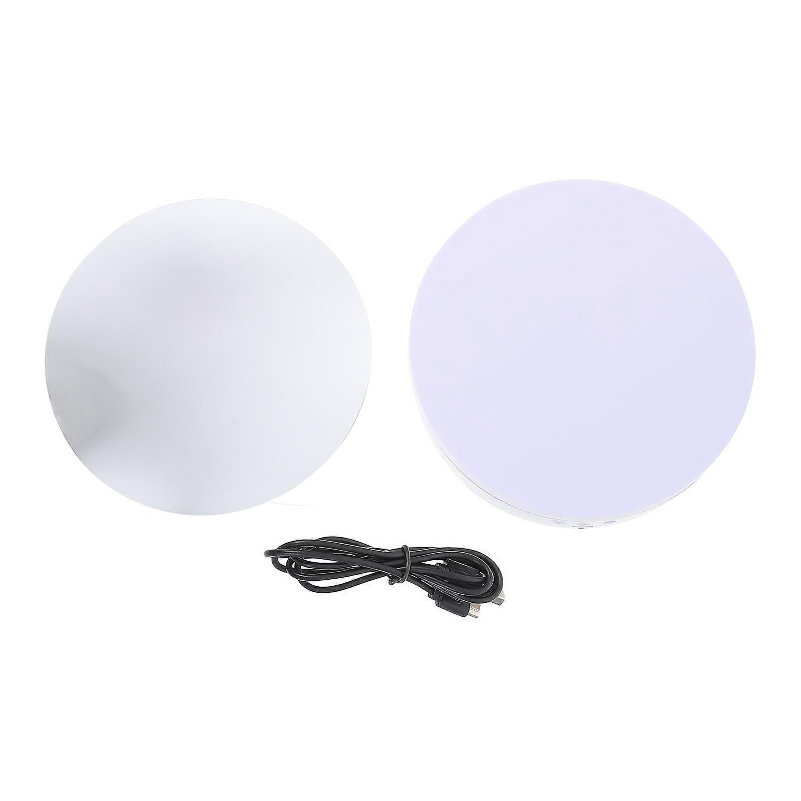 Rotating Display Stand Bracelet Storage for Jewelry 1Set White ABS