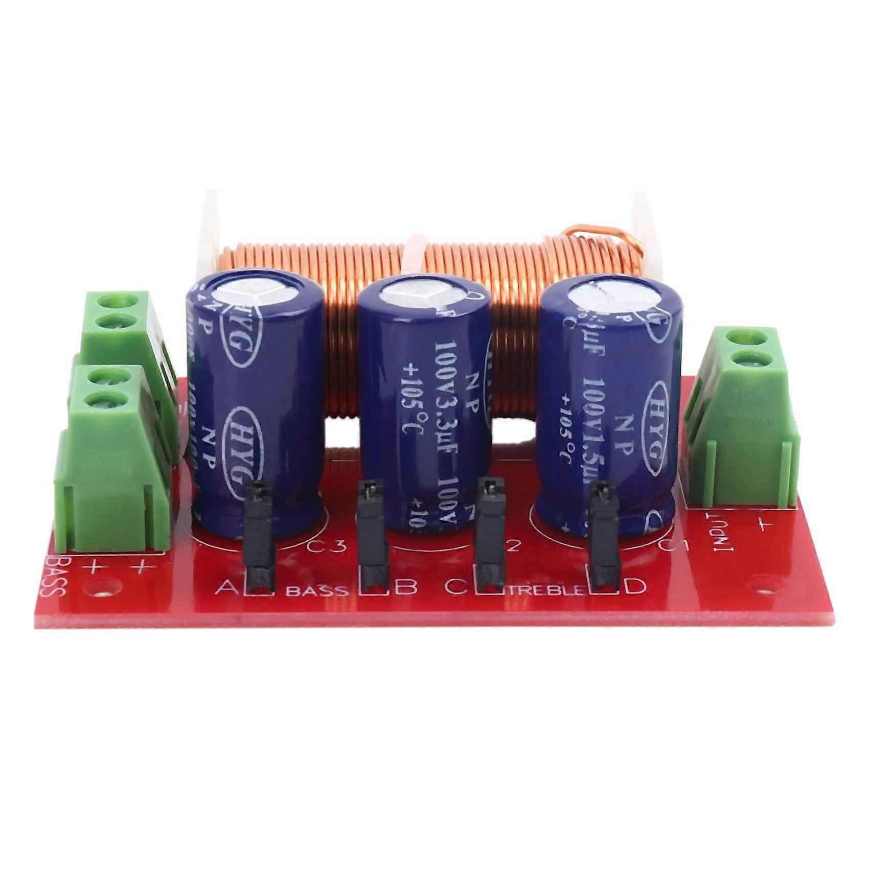 400 W Speaker Frequency Divider 2 Way High Low 4-16 Ohm, Compatible with Various Audio Systems