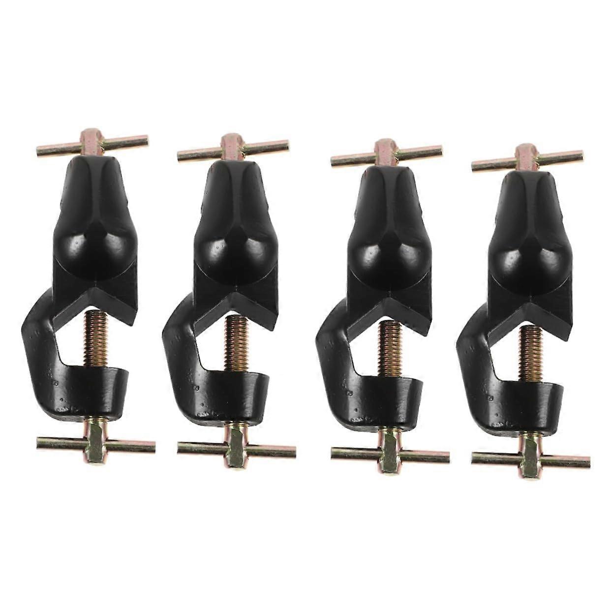 Cross Clip Table Clamp Set of 2 Zinc Alloy Fixed Clamp Holder for Workbench and Laboratory