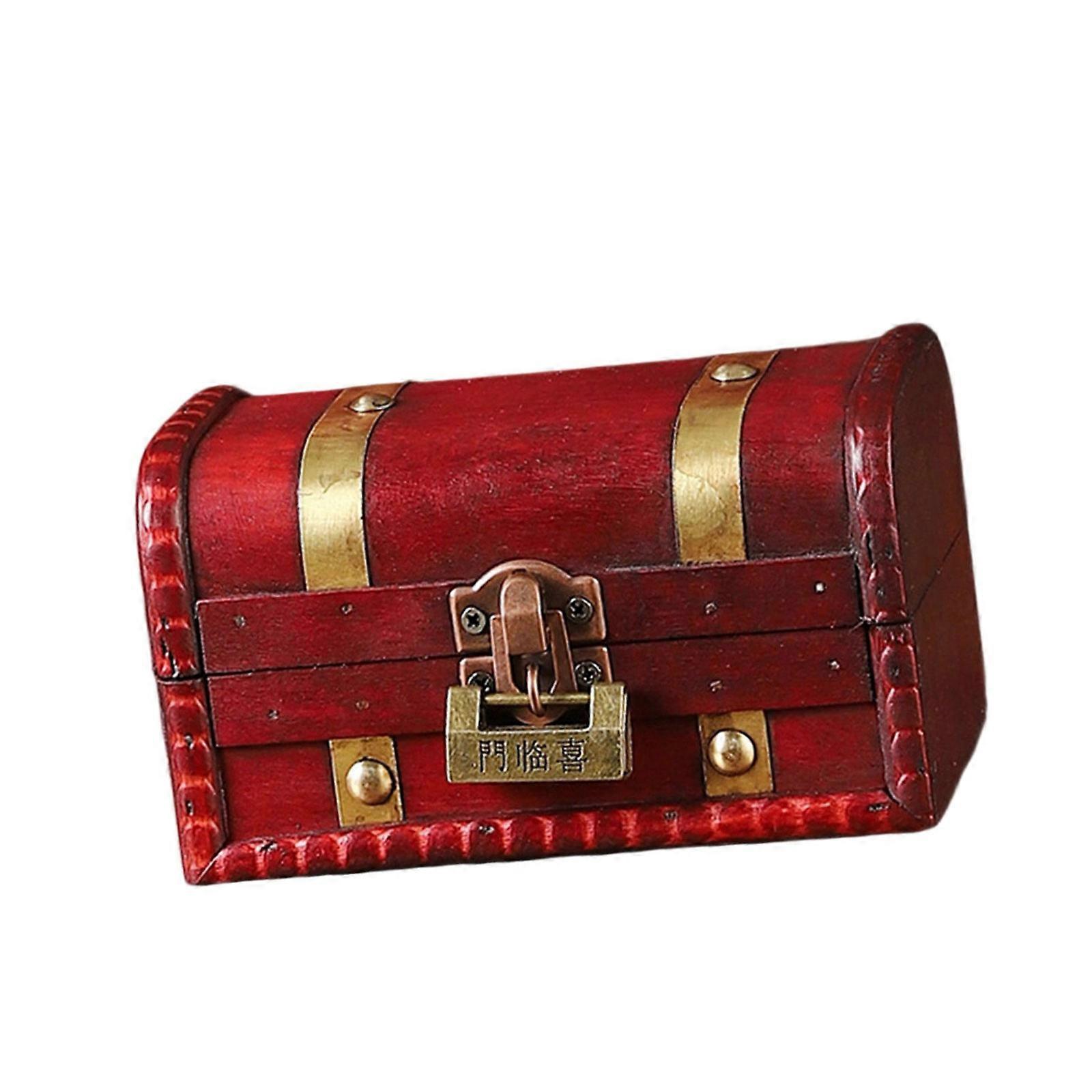 Handcrafted Wooden Multi Purpose Storage Case With Security Clasp Documents Organiser Home Décoration Multicolor