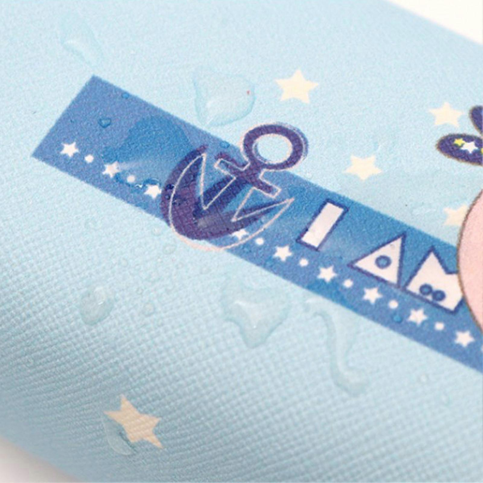 Cartoon Bear Pencil Case Durable Canvas Pencil Bag Large Capacity Portable Pencil Pouch for School Classroom Library