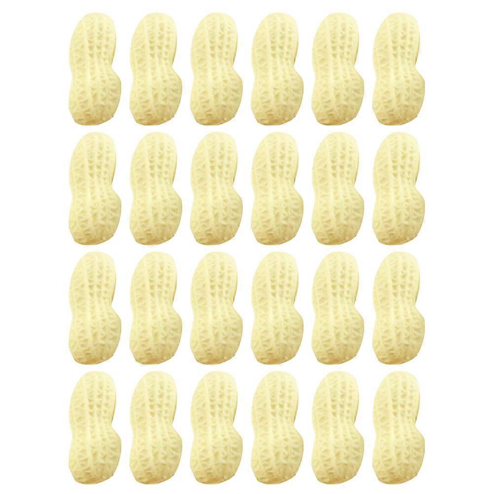 30pcs Adorable Peanut Erasers for Drawing Beige Pencil Erasers for Home Usage